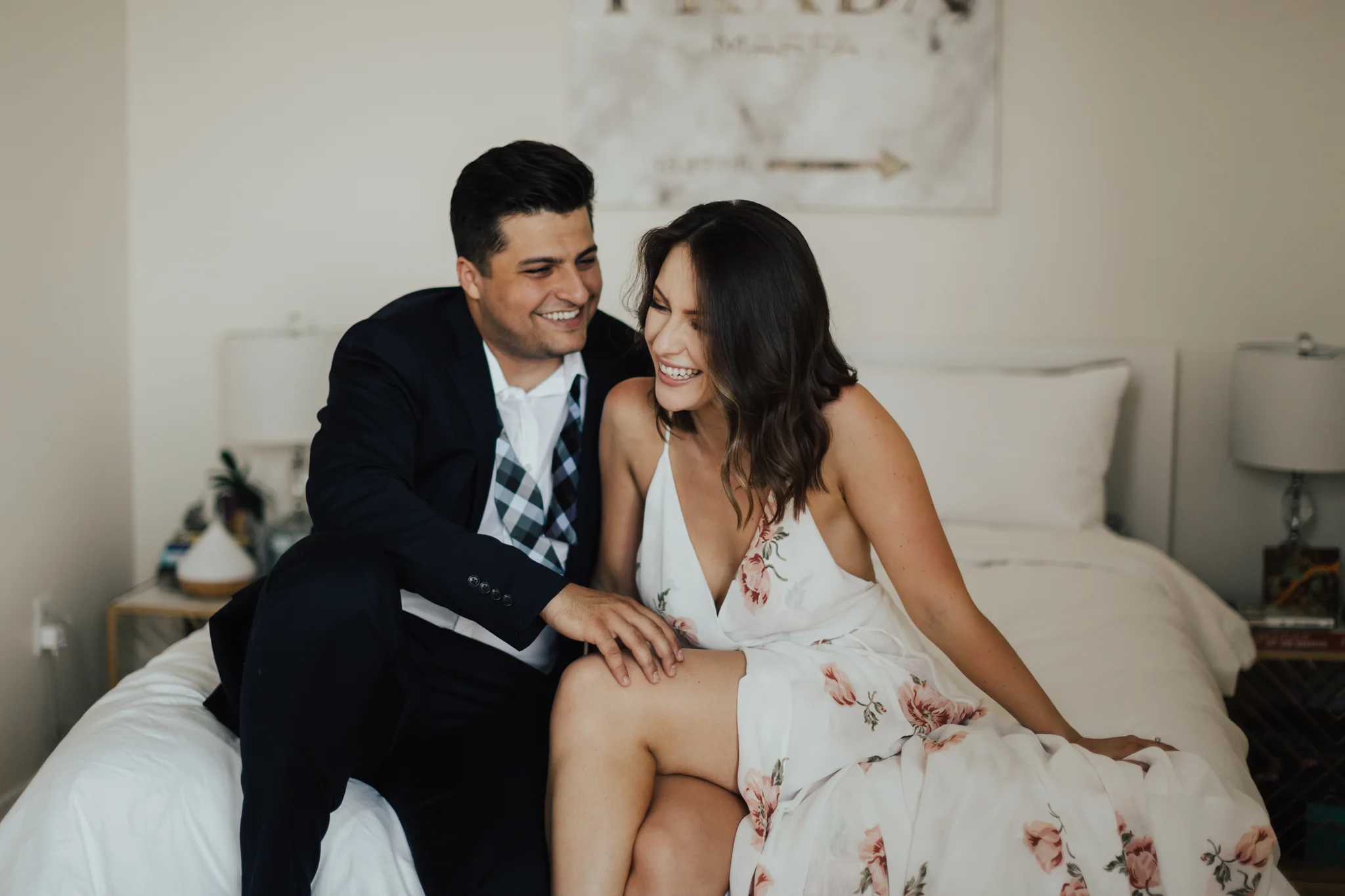 Masha + Paul // in home engagement session