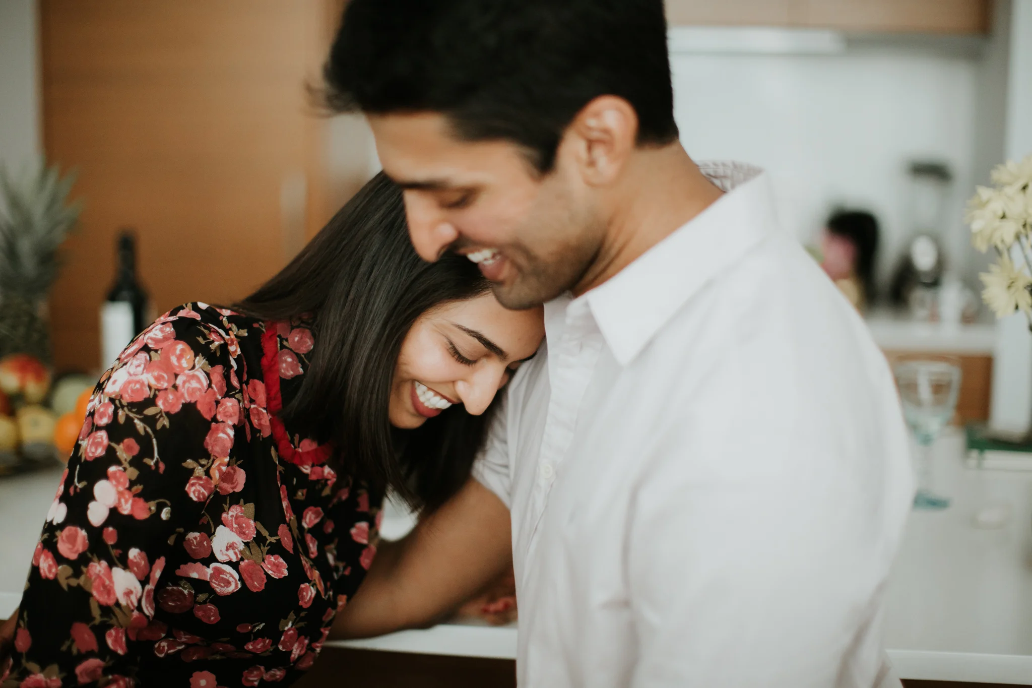 Prarna + Praveen // NYC in home engagement session