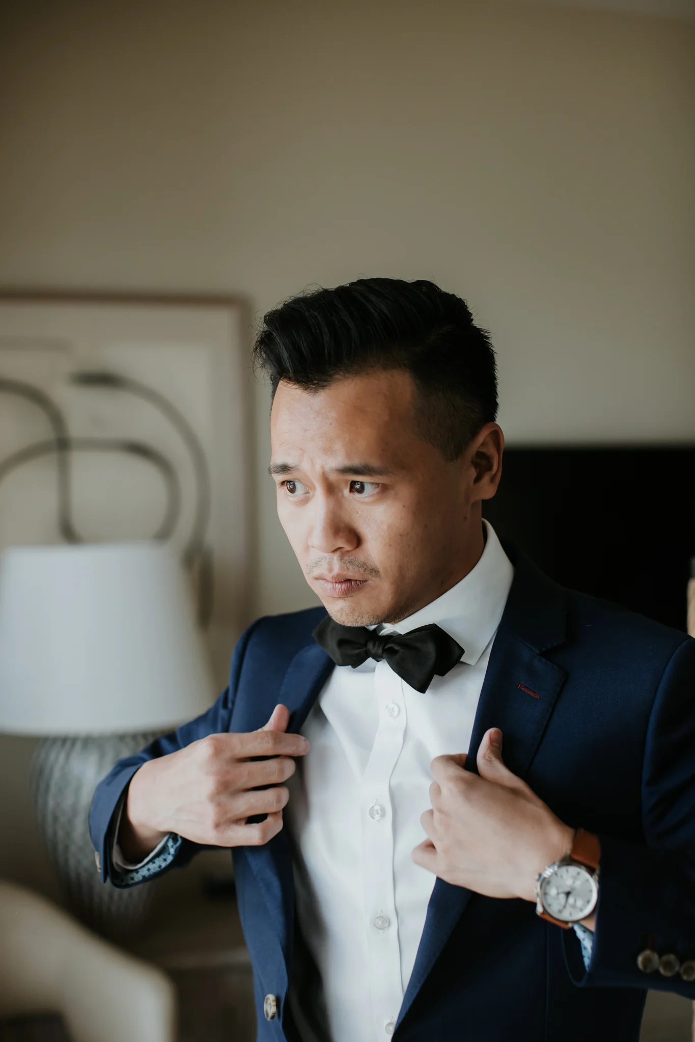 groom getting ready four seasons