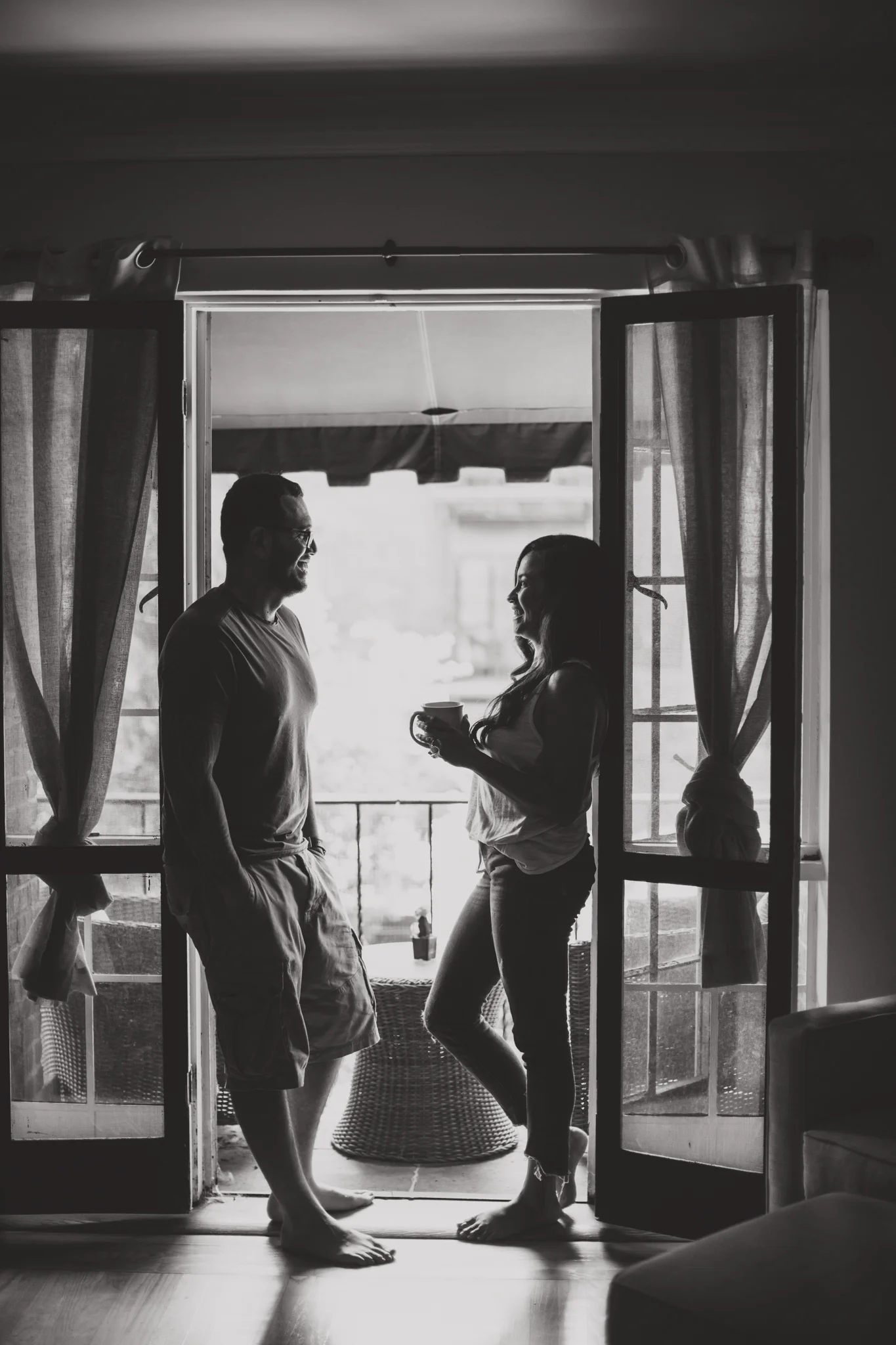 Keren + Dave // in home engagement shoot