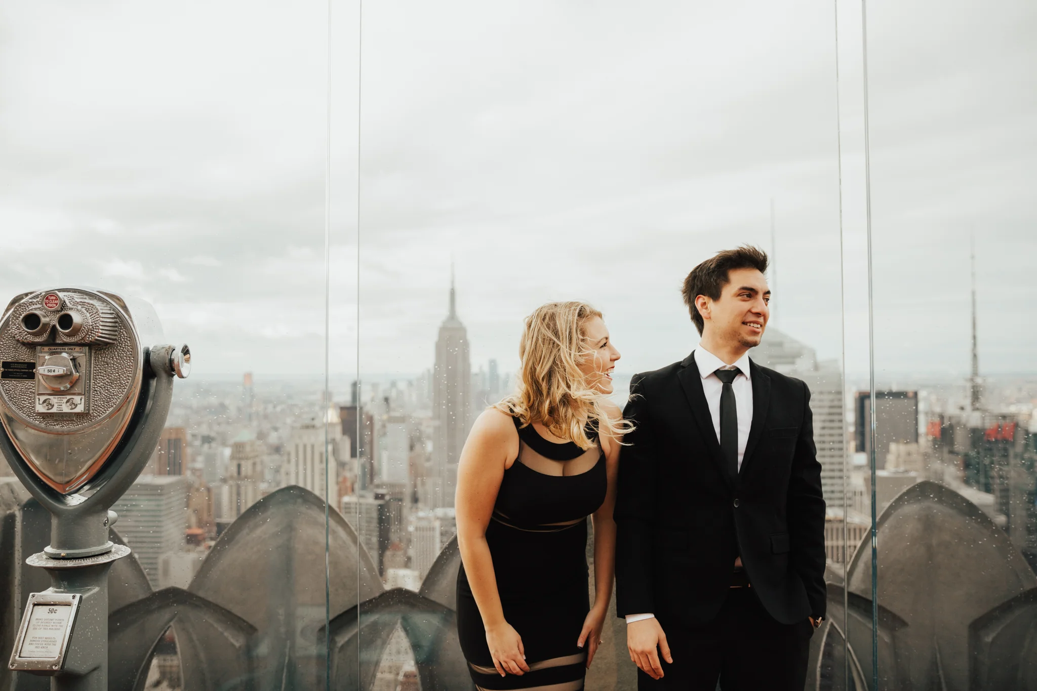 Jackie + Top of the Rock Engagement Session