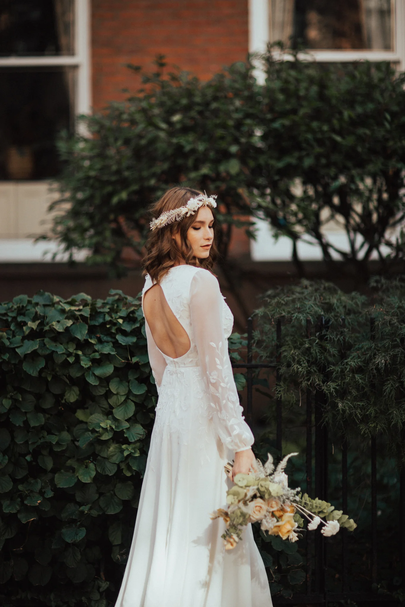 beaded wedding dress