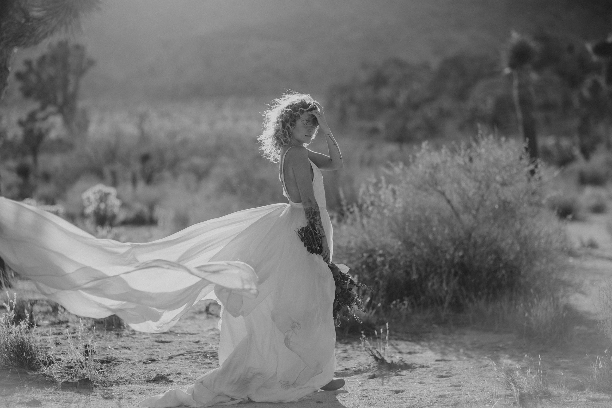 Stylish Intimate Joshua Tree Elopement - Aubrey + Jared — Forever ...