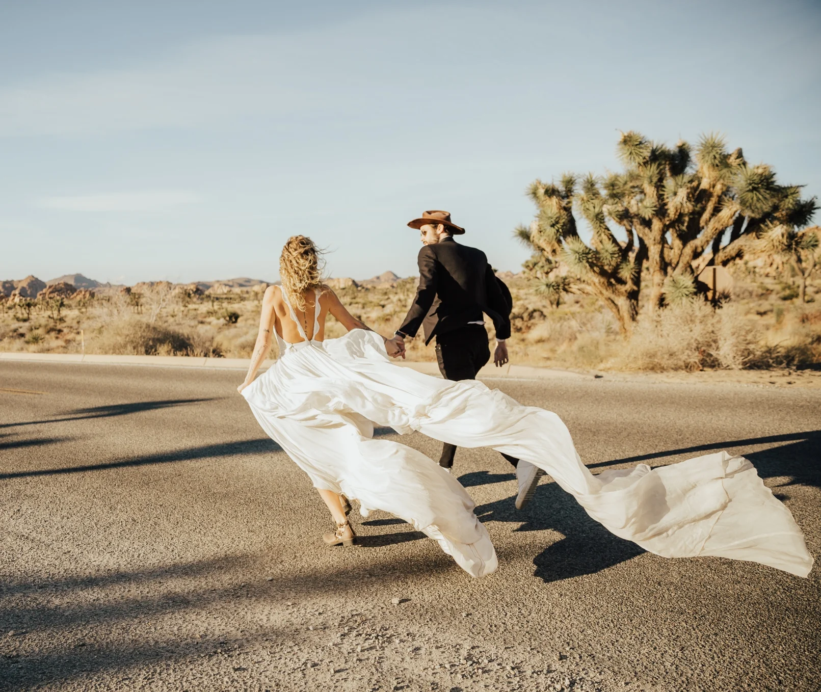 Stylish Intimate Joshua Tree Elopement - Aubrey + Jared
