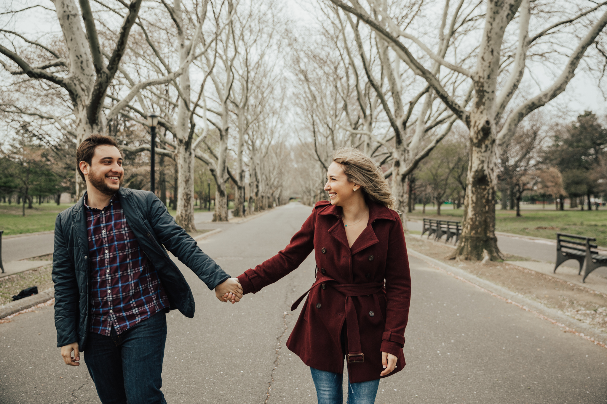 queens park engagement photos