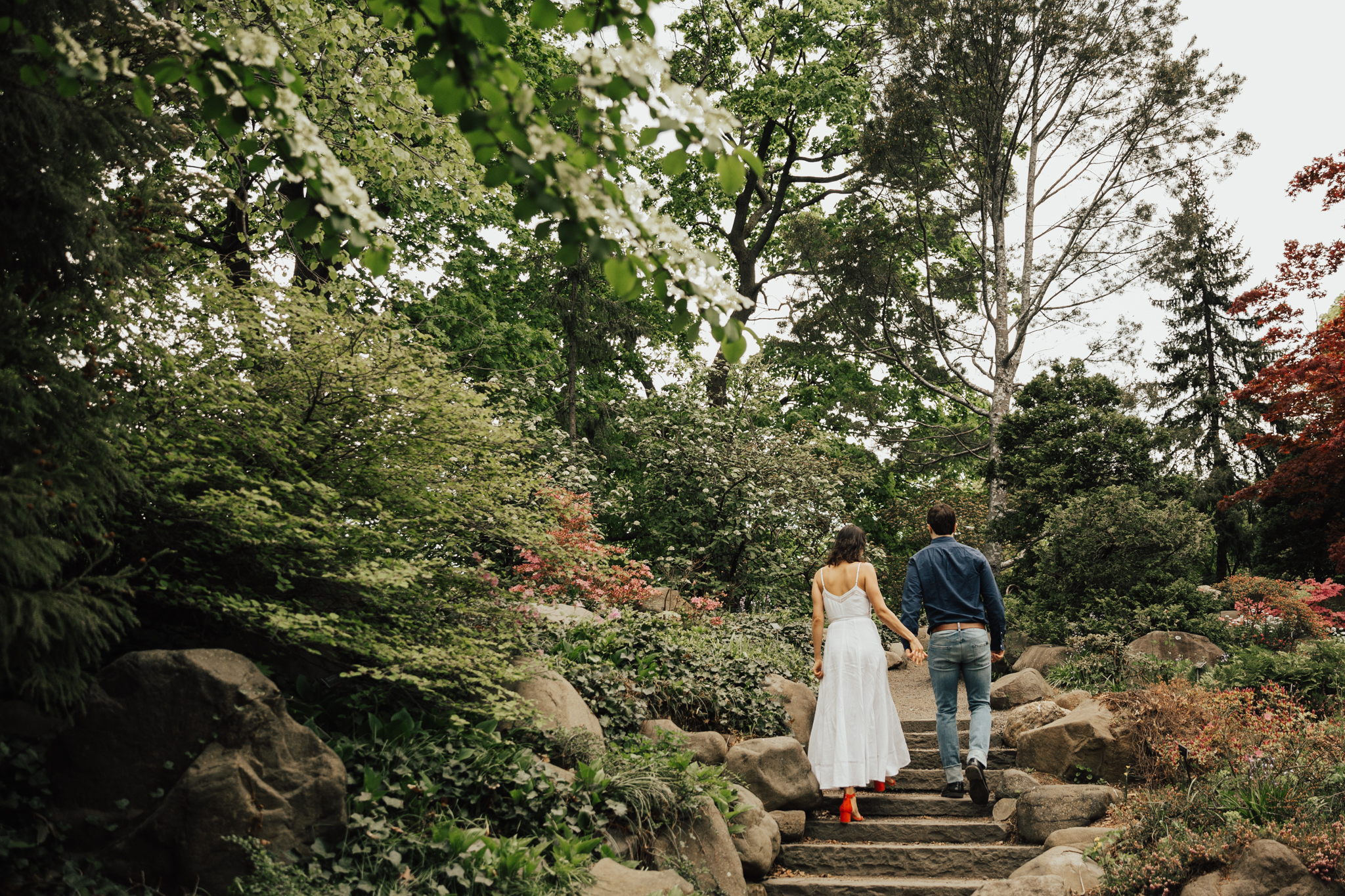 Lara Sean Brooklyn Botanic Garden Engagement Forever