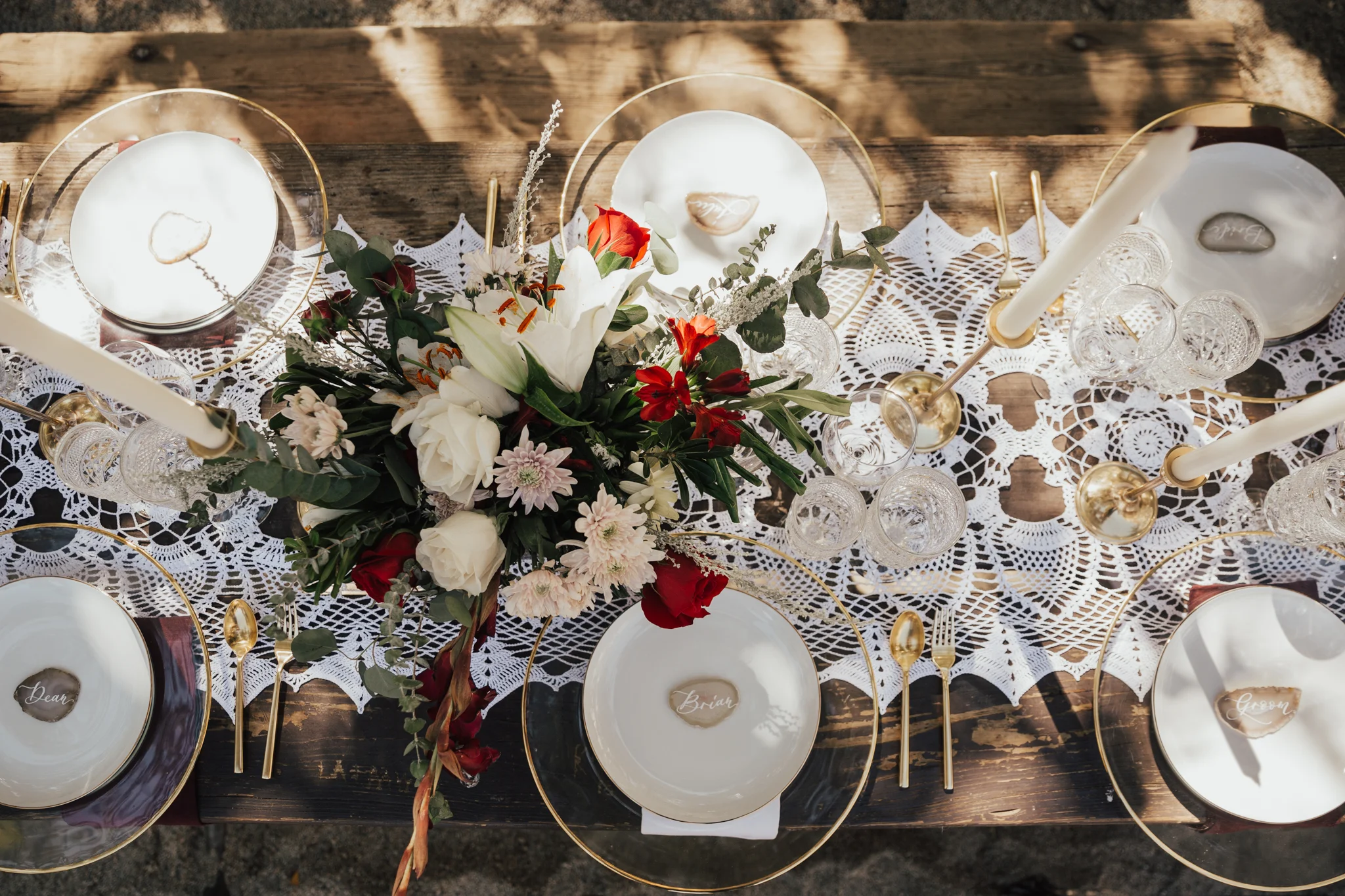romantic intimate wedding brunch