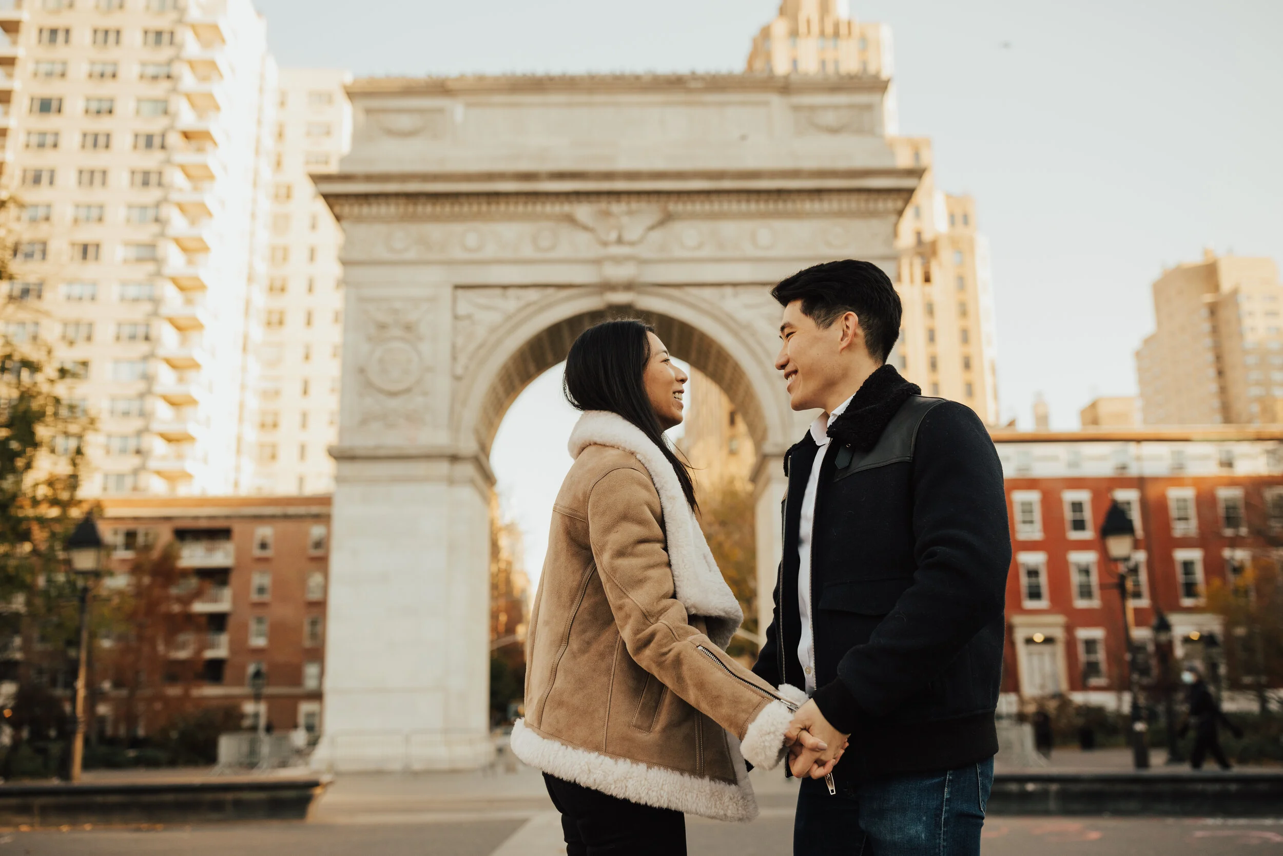 Mei + David // Washington Square Park Engagement 