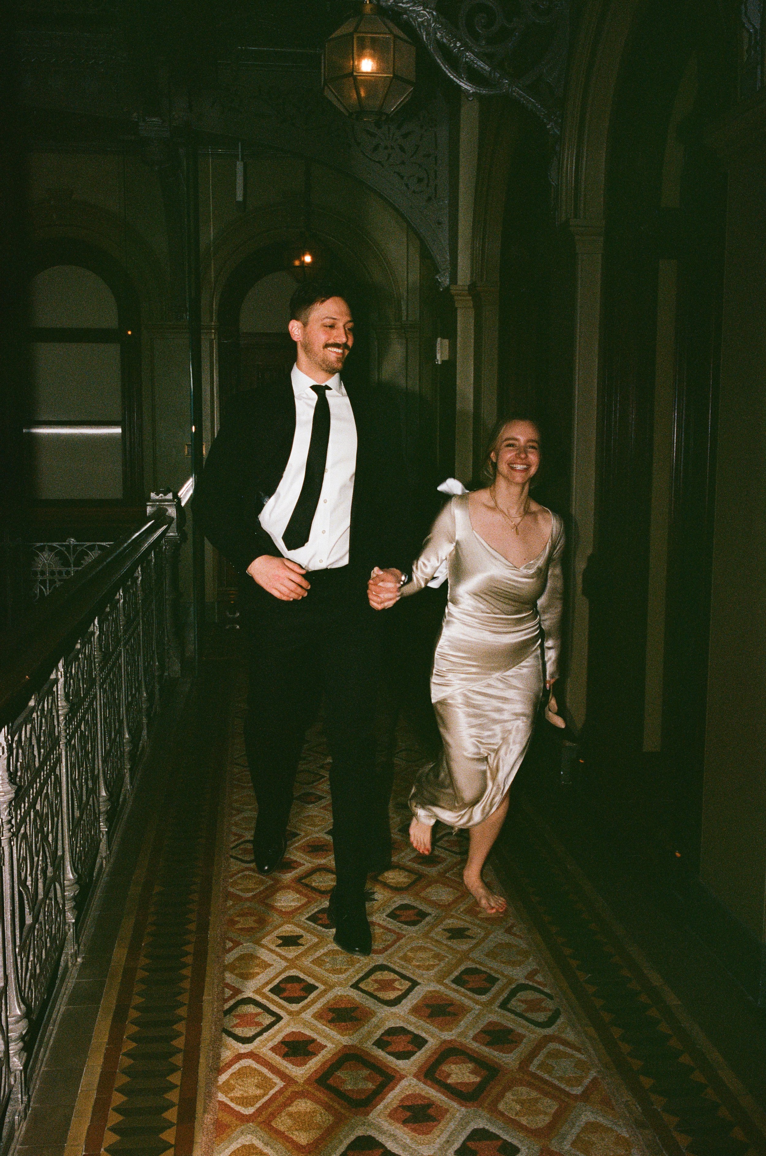Moody film wedding photography in NYC
