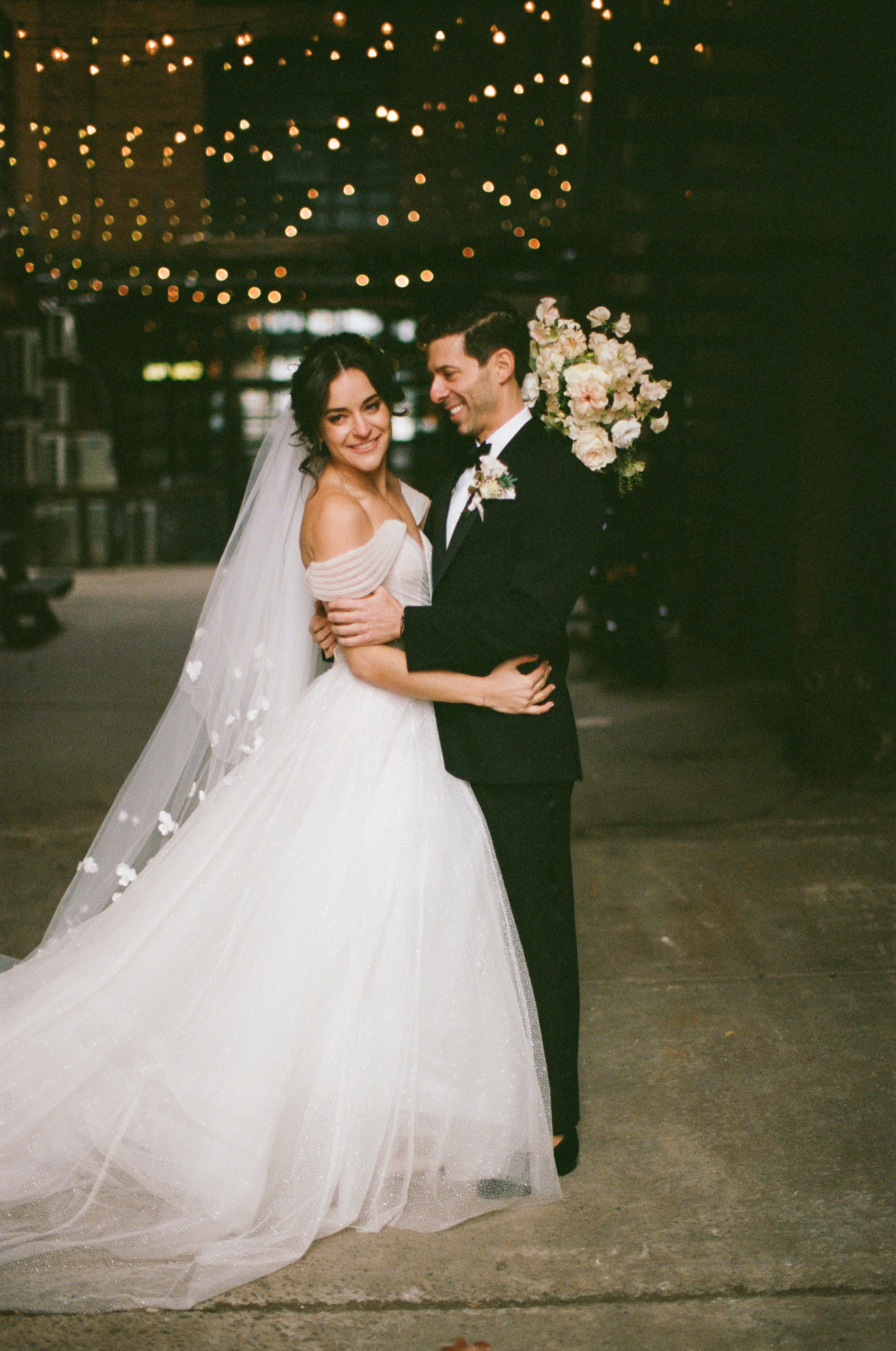 Film wedding photography with a romantic touch
