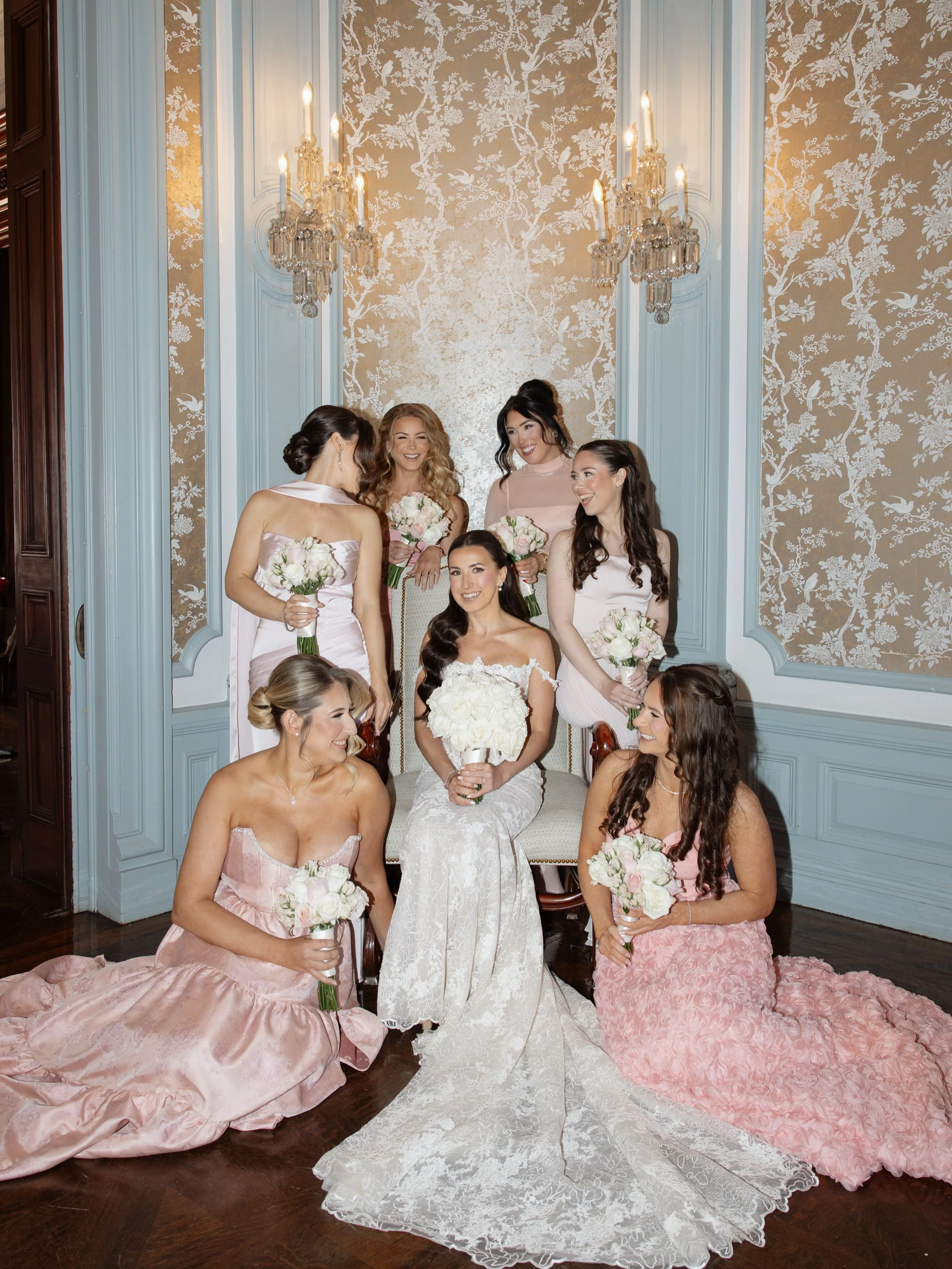 This one&rsquo;s for the girls 💞🌸💗

The ones who hype you up, hold your flowers, fix the dress, and make the whole day feel even sweeter 🥰

Bride: @nikkirydzewskiii 
Dress: @nettabenshabu.official 
Makeup: @victoriaelizabethofficial 
Hair: @glamb