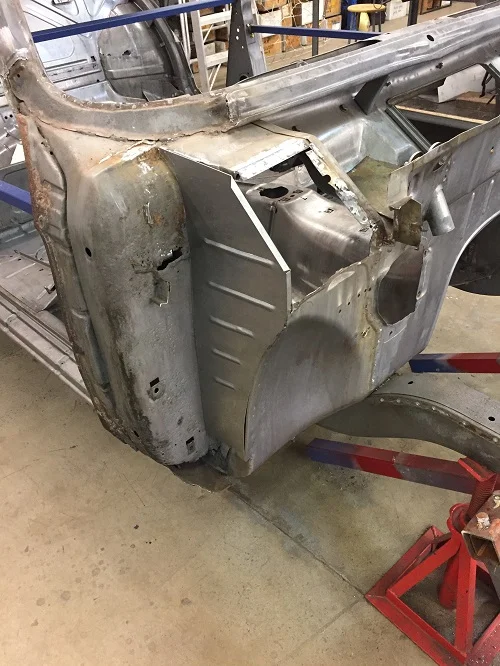 Inner fender removed