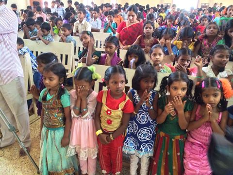 Rock Christian School students at Chapel