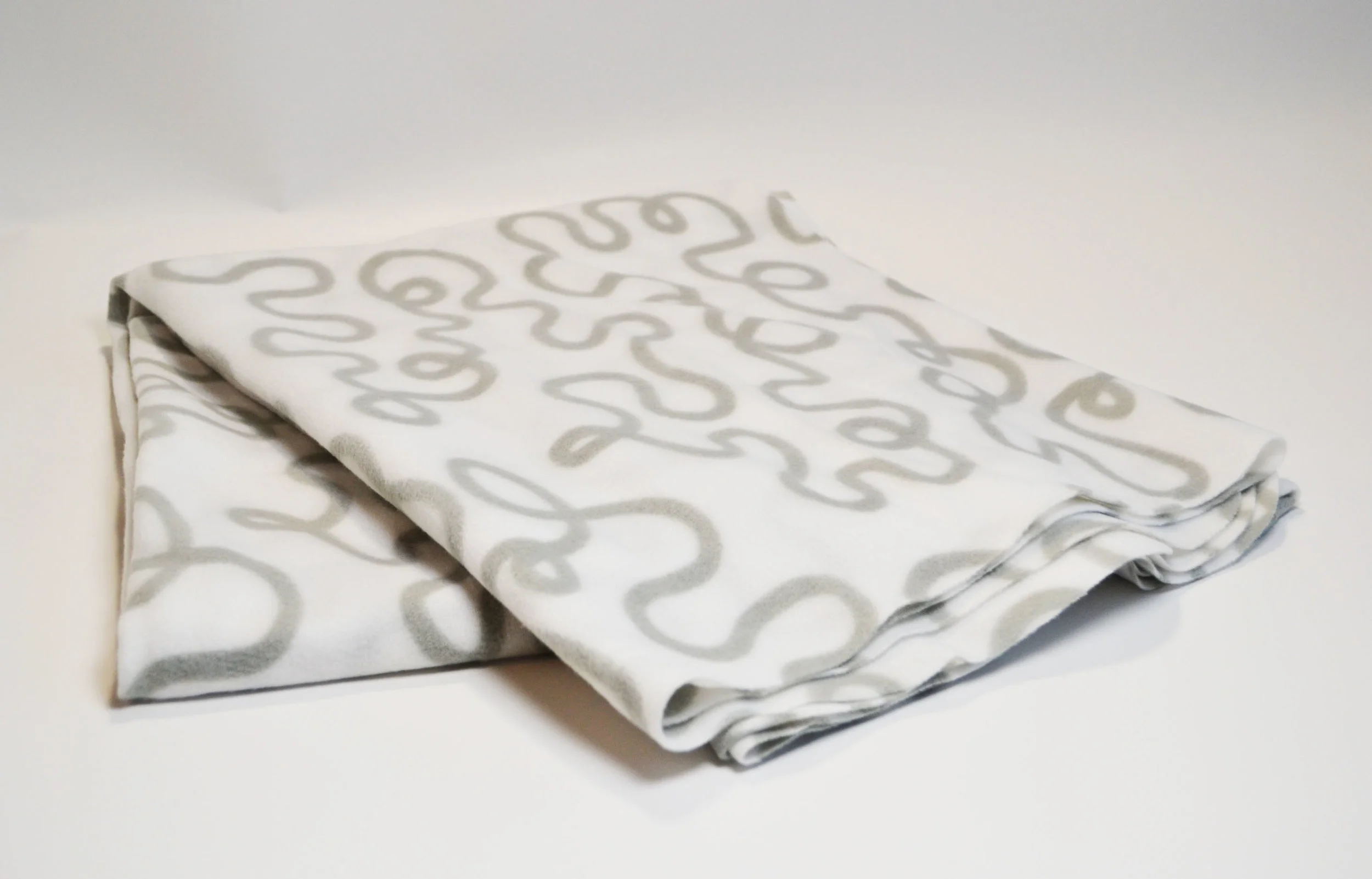 white + grey scribble blanket Quantity: 5 Price: $5.50