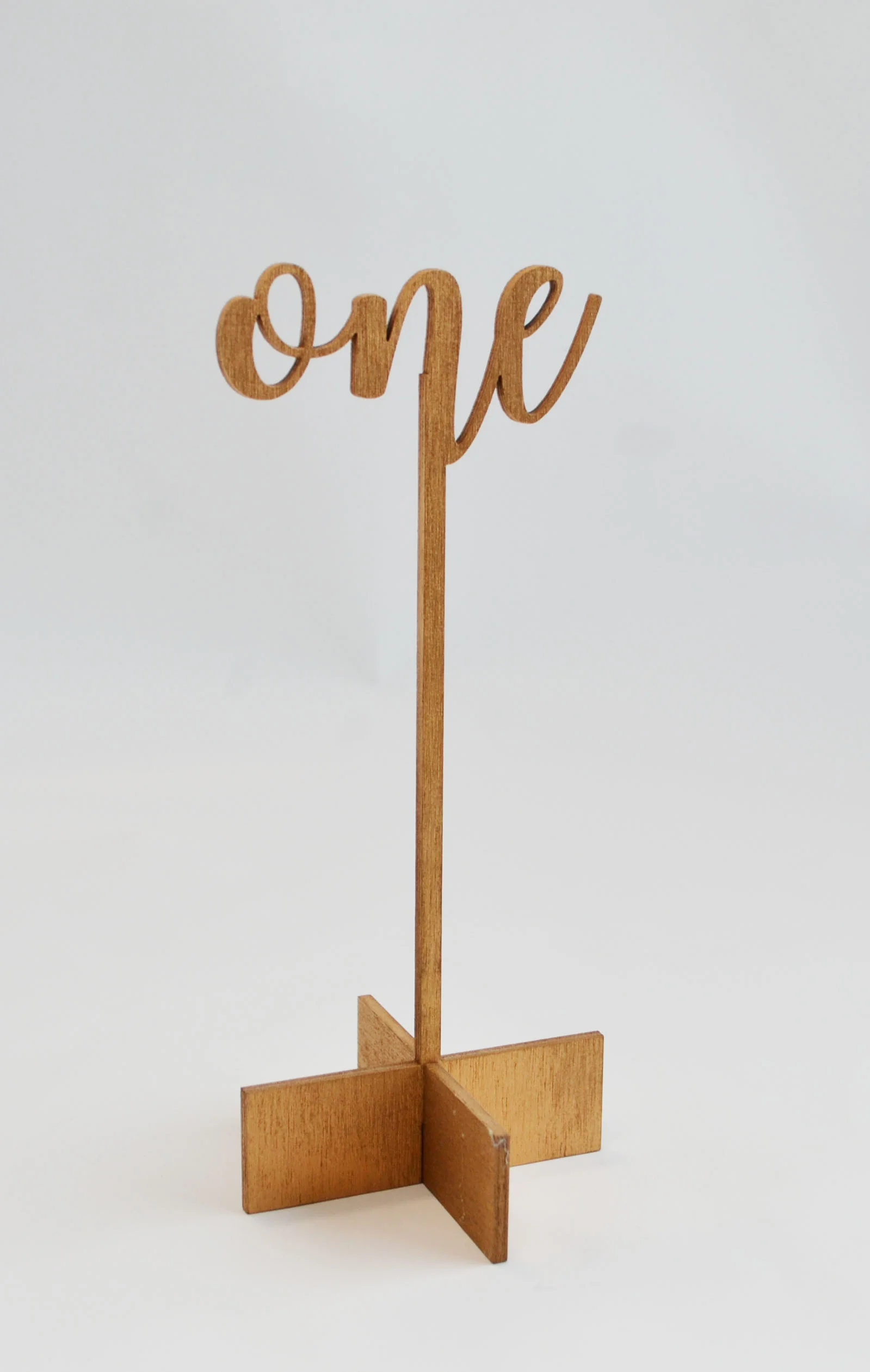 cut-out script - wood table number Quantity: 15 Price: $10.00
