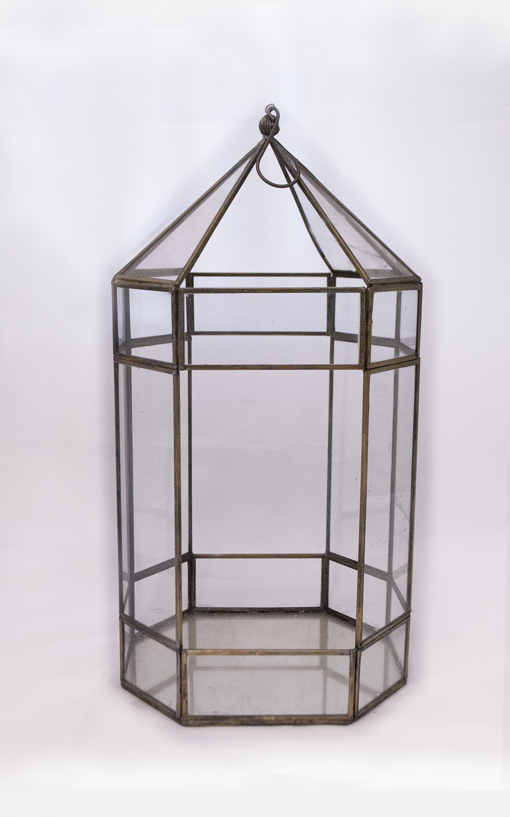 carousel Lantern gold glass geometric Quantity: 1 Price: $20.00