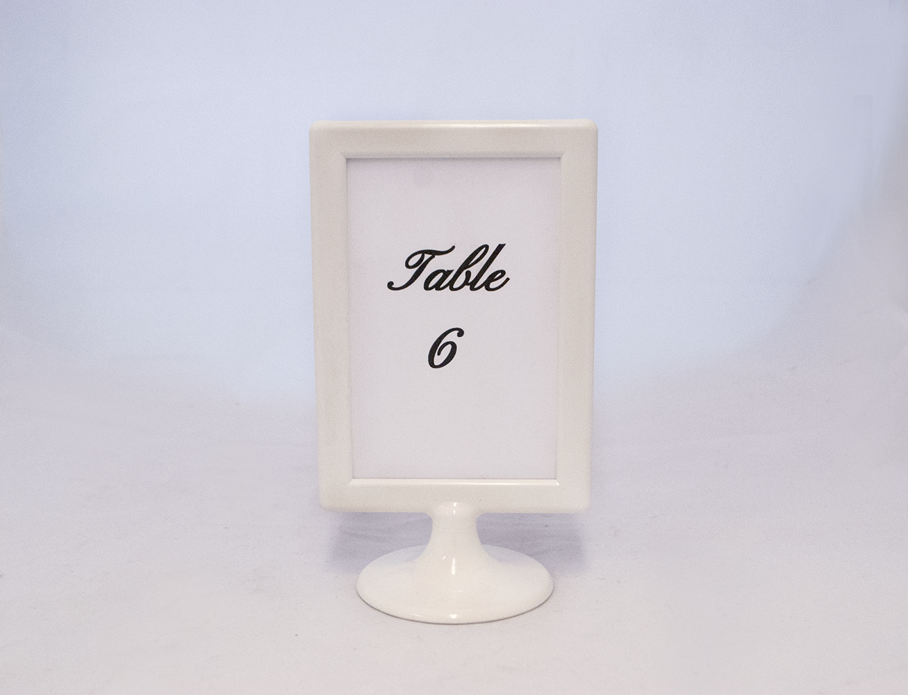 white frame pedestal Quantity: 14 Price: $8.50