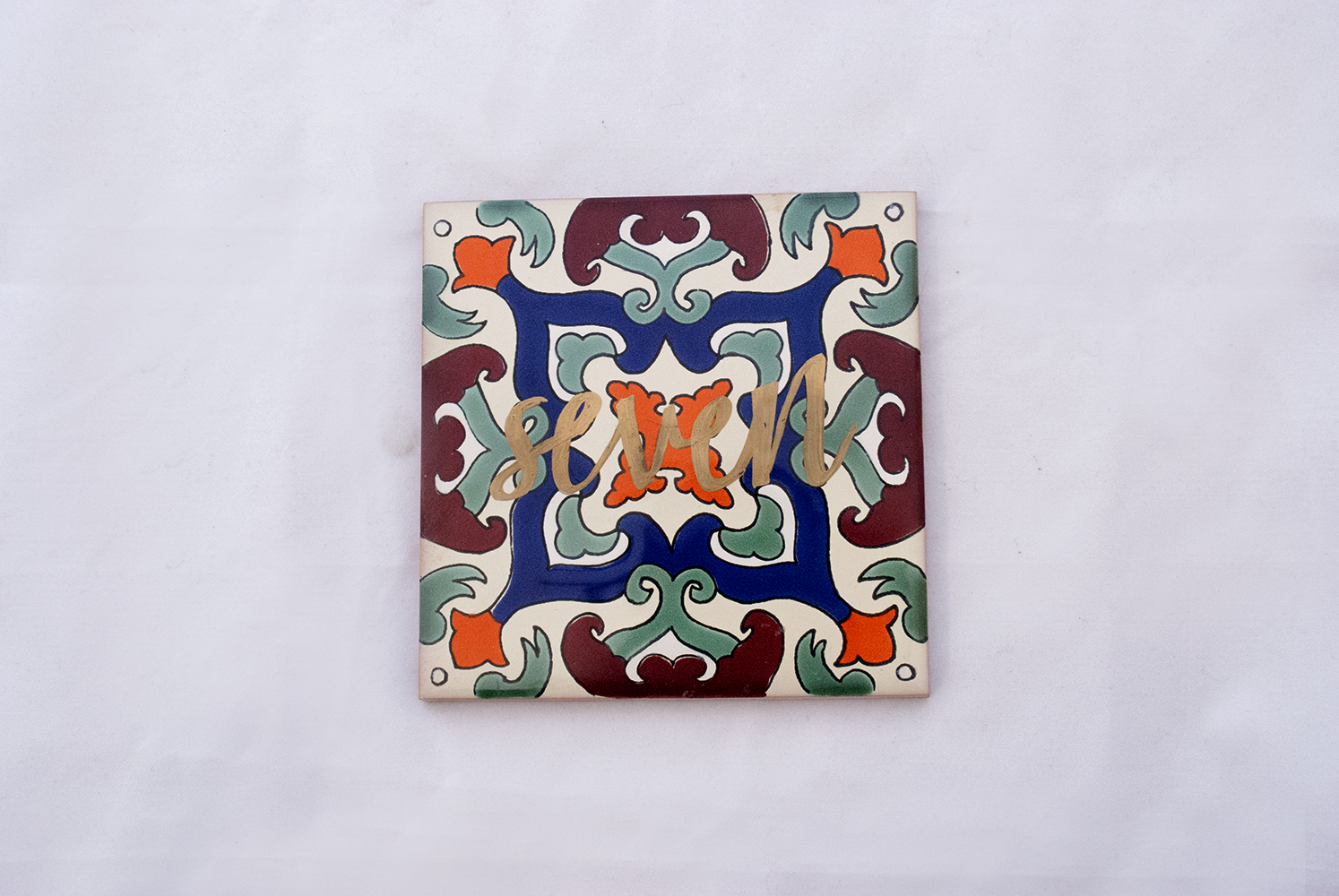 tile table number Quantity: 15 Price: $8.50