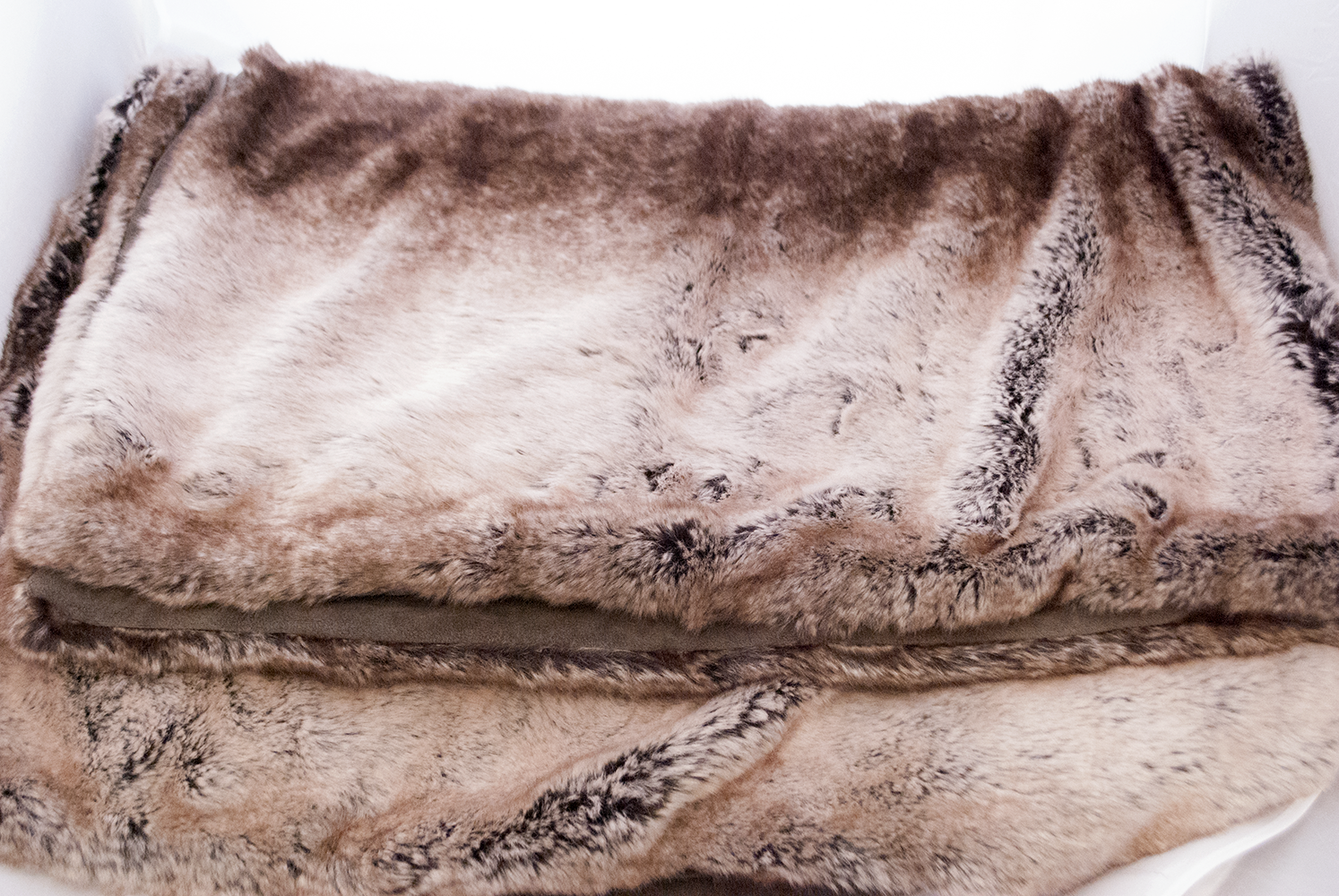 brown plush throw Quantity: 1 Price: $5.50
