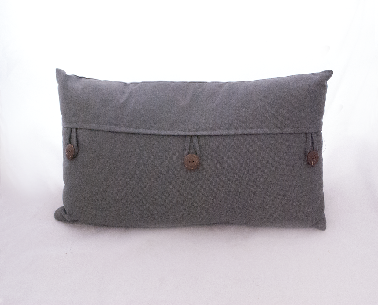 grey button pillow Quantity: 2 Price: $10.00