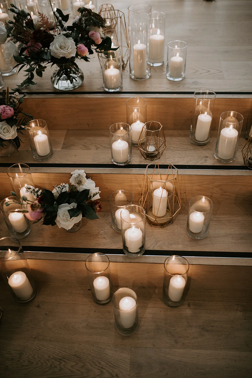 clear cylinders (med - tall) Quantity: 12” (47) - 18” (35) - 24” (9) Price: $9.50/each (without candles)
