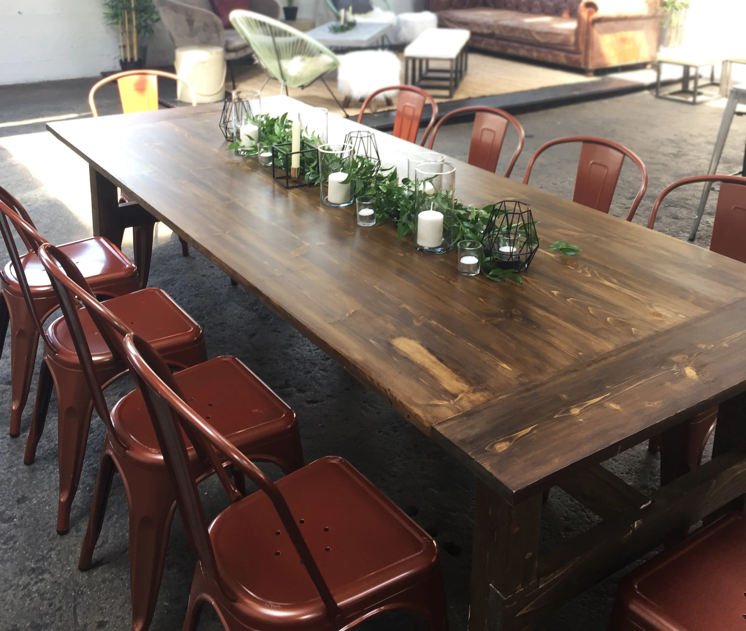 harvest table - rectangle Quantity: 7 Price: $150.00