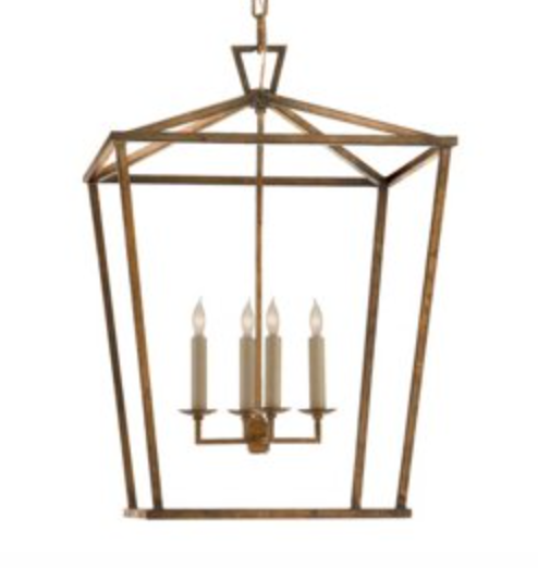 Gilded Medium Lantern Chandelier