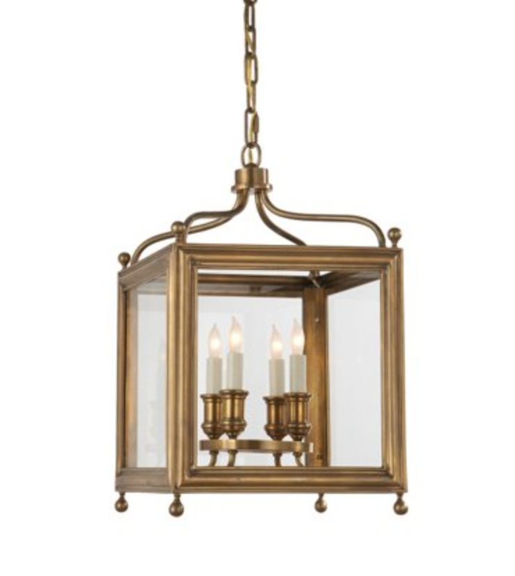 Small Greggory Lantern in Antique Brass