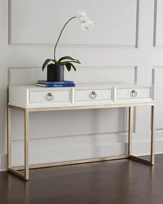 Using A Console Table As A Desk In Small Spaces Recent Fashion