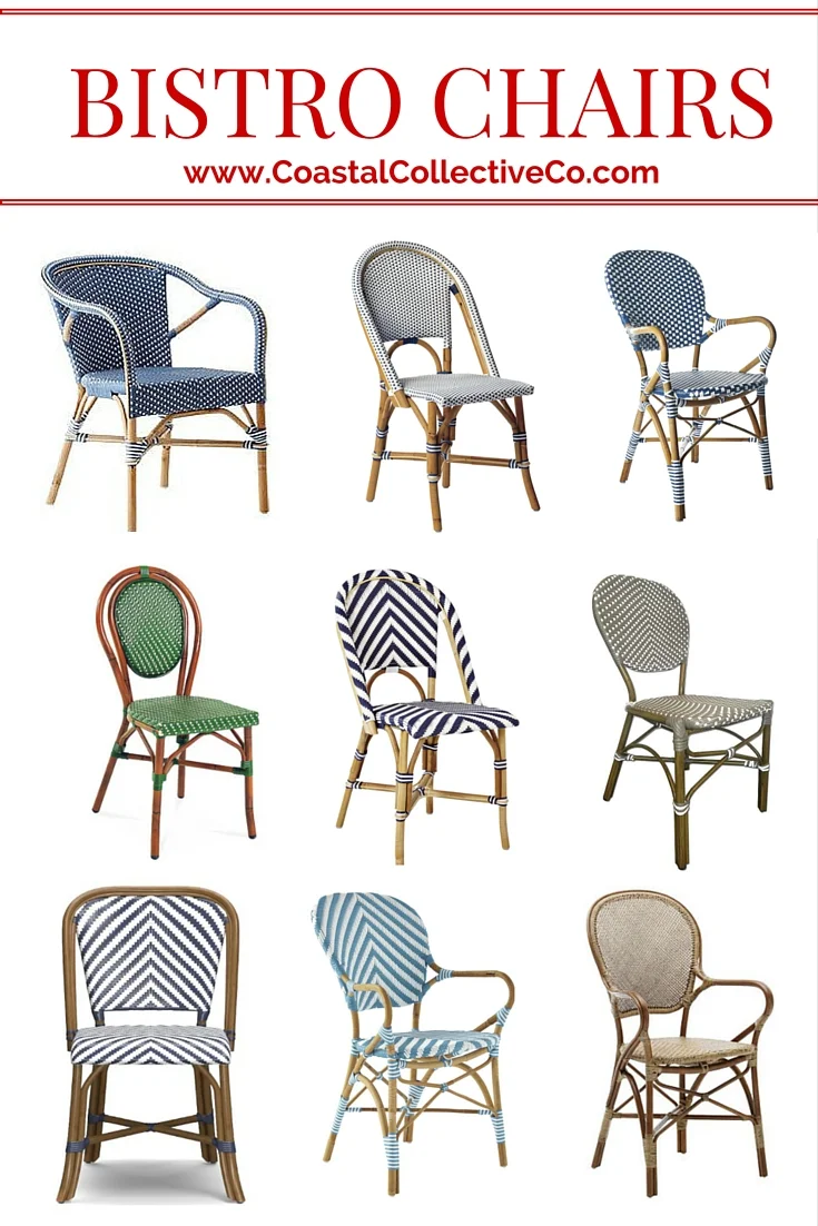 Where to find the best woven bistro chairs — Coastal Collective Co.