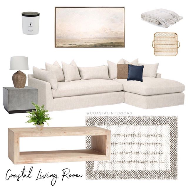 &bull;WHICH LAMP IS A BETTER FIT?&bull; 💡 The jumping off point for this 🌿Relaxed Coastal Living Room Design🌿 was this gorgeous new RUG!  It&rsquo;s soft, easy to clean, and suitable for high traffic areas.😍🙌🏻🌿 #homedesign #designsbyanneke .
D