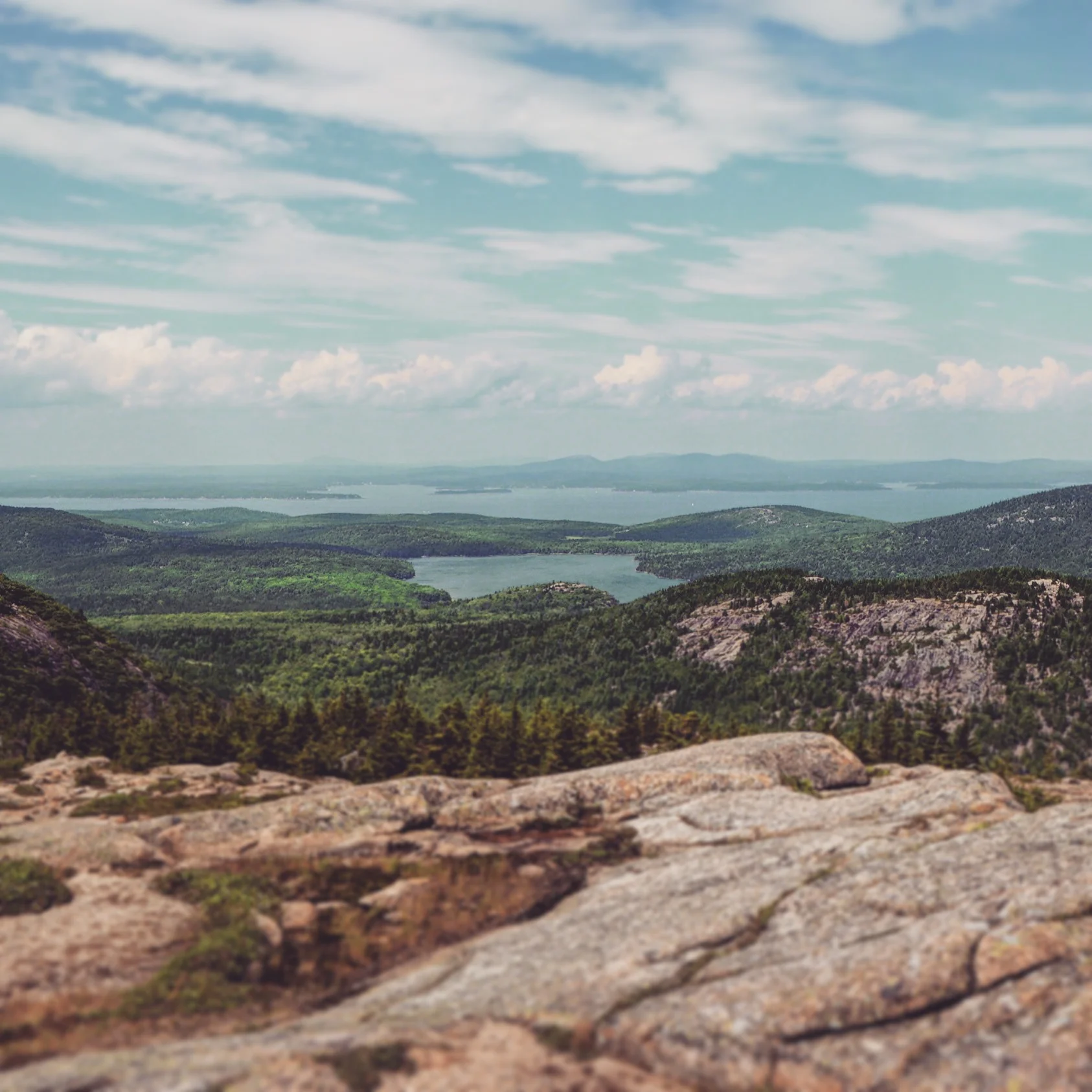 View of Eagle Lake, Mount Desert Island, Maine