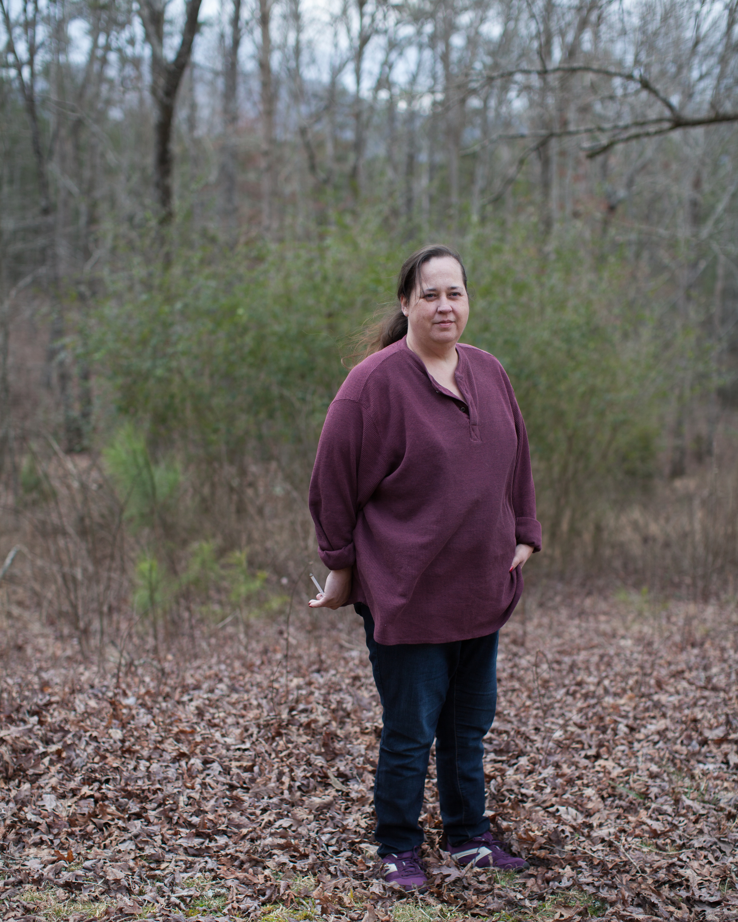  Mom in the Front Yard with Cigarette  2015 