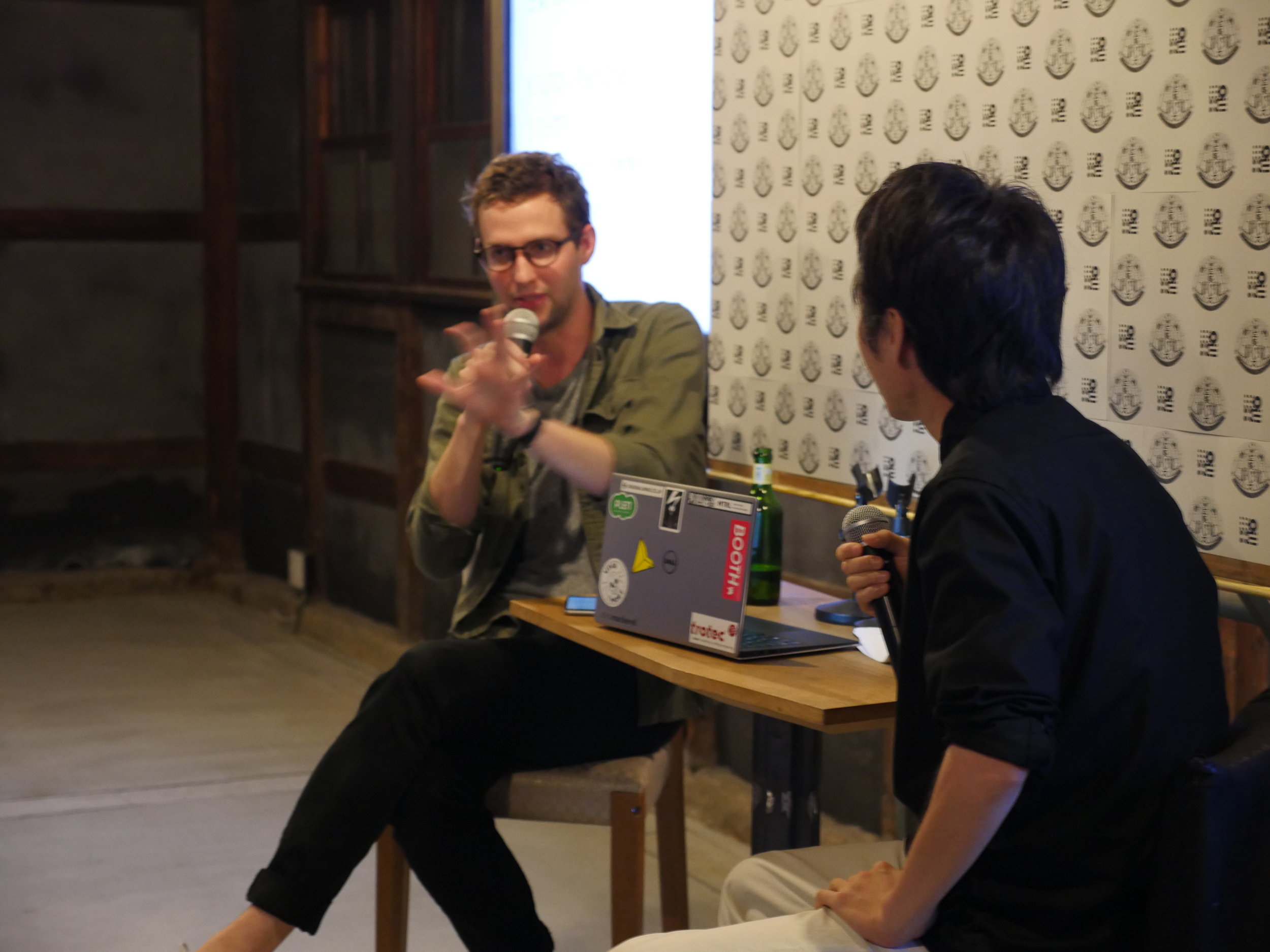 Talking with DP Tsuyoshi Ishihara.