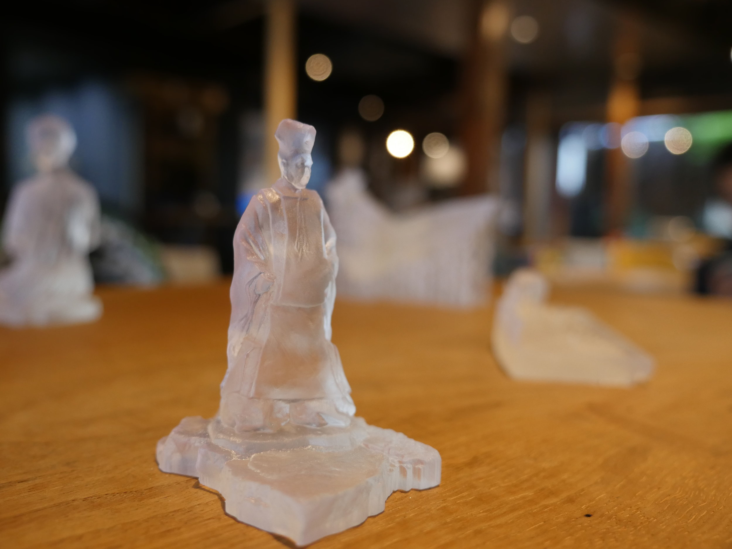 I 3D printed a few of the models they created and we displayed those along with their VR exhibition.