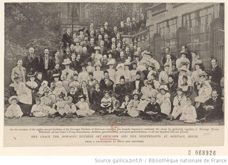 The Duchess of Abercorn holds a party