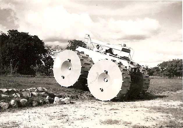 The Swamp Skipper Maneuvers down to Lake Chila. Note the low water level in the mid 1950s.