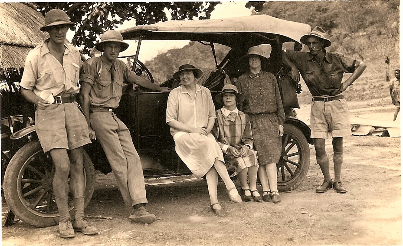 Abercorn types camping at Mpulungu. Jim Kitchen on the left, Ronald Smith on the right. Anyone know the others?
