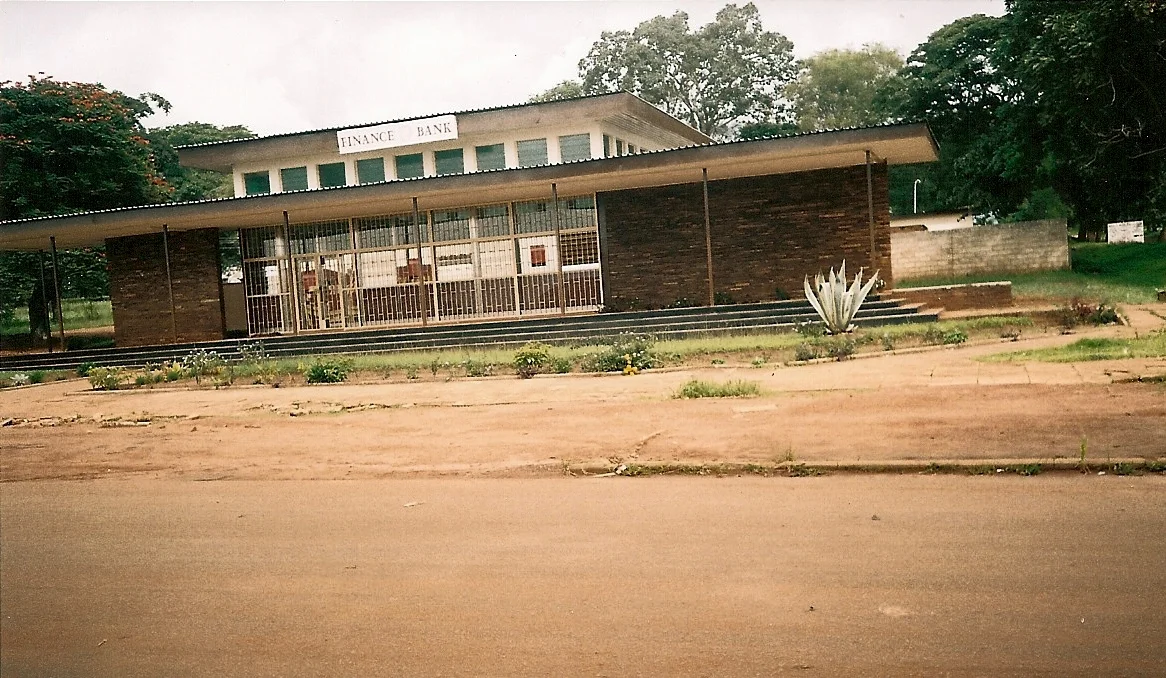Finance Bank Mbala, previously the Standard Bank. Photo Jackie Beare 2006.