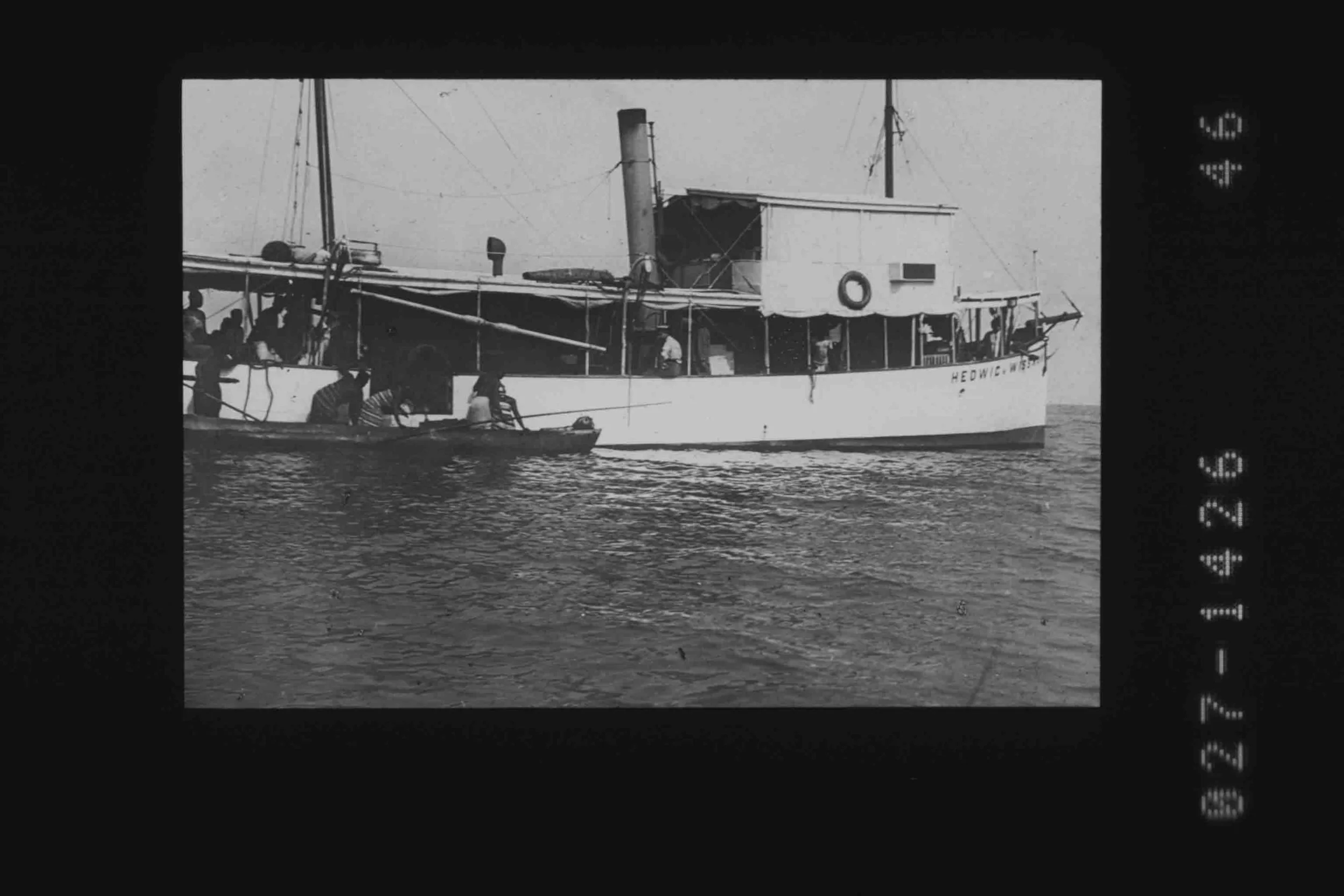 The German vessel Hezwig von Wissmann sunk by Spicer Simpson's expedition.