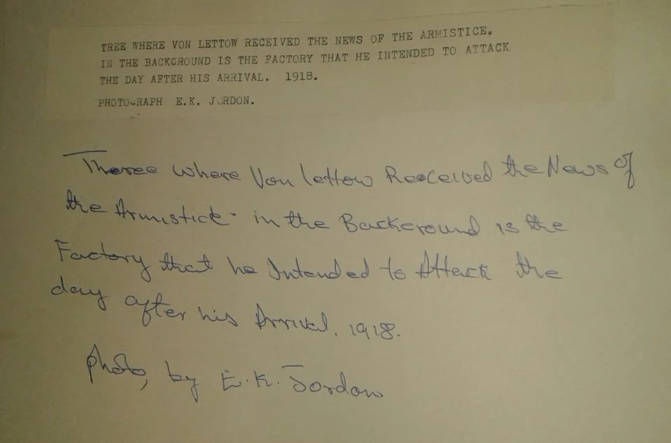 Reverse of the Photo of the Chambezi Rubber factory