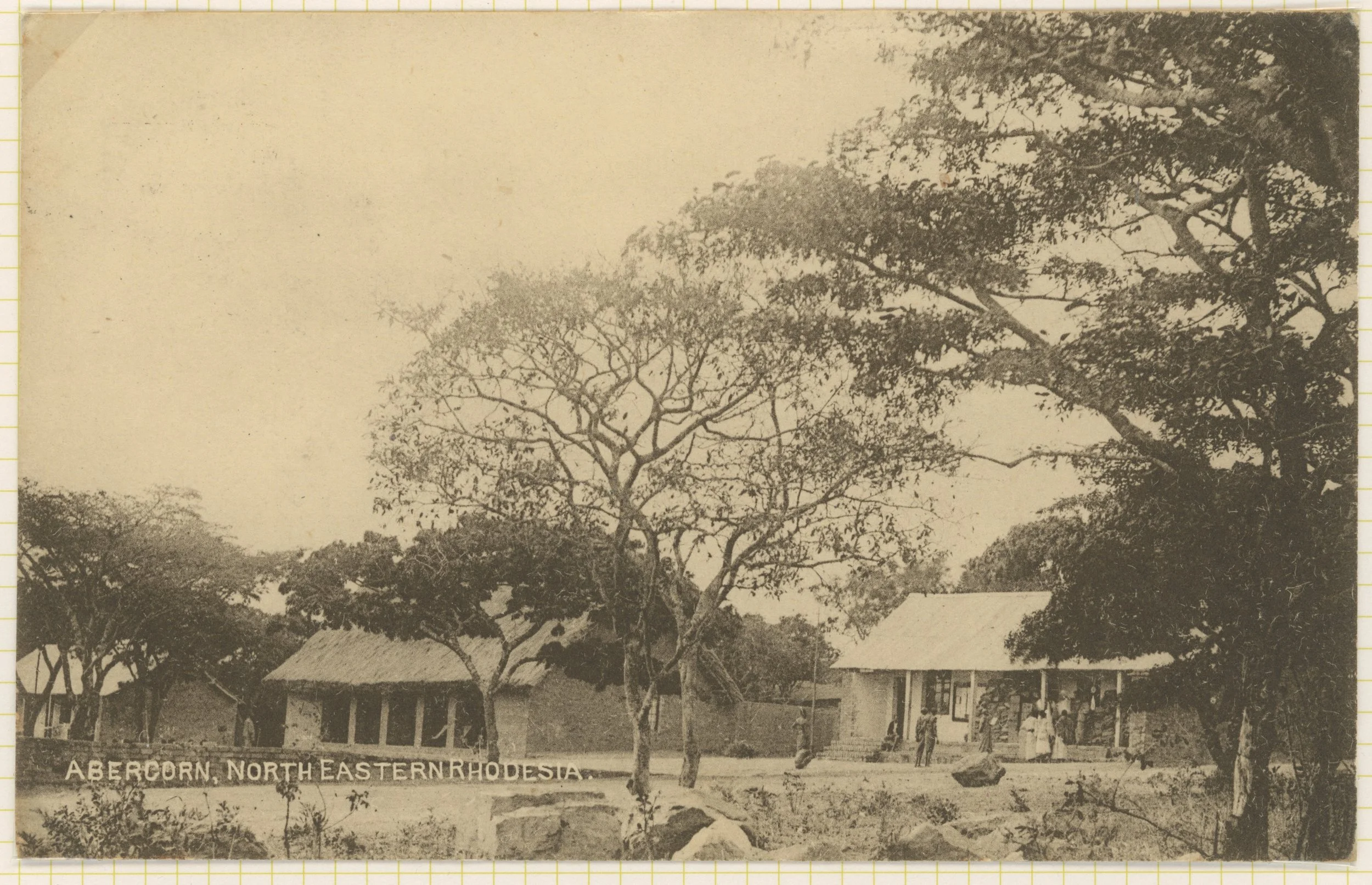 This is a remarkable early image of the buildings of Abercon North or Old Abercorn on Cemetery Hill. The Post Office is on the right.