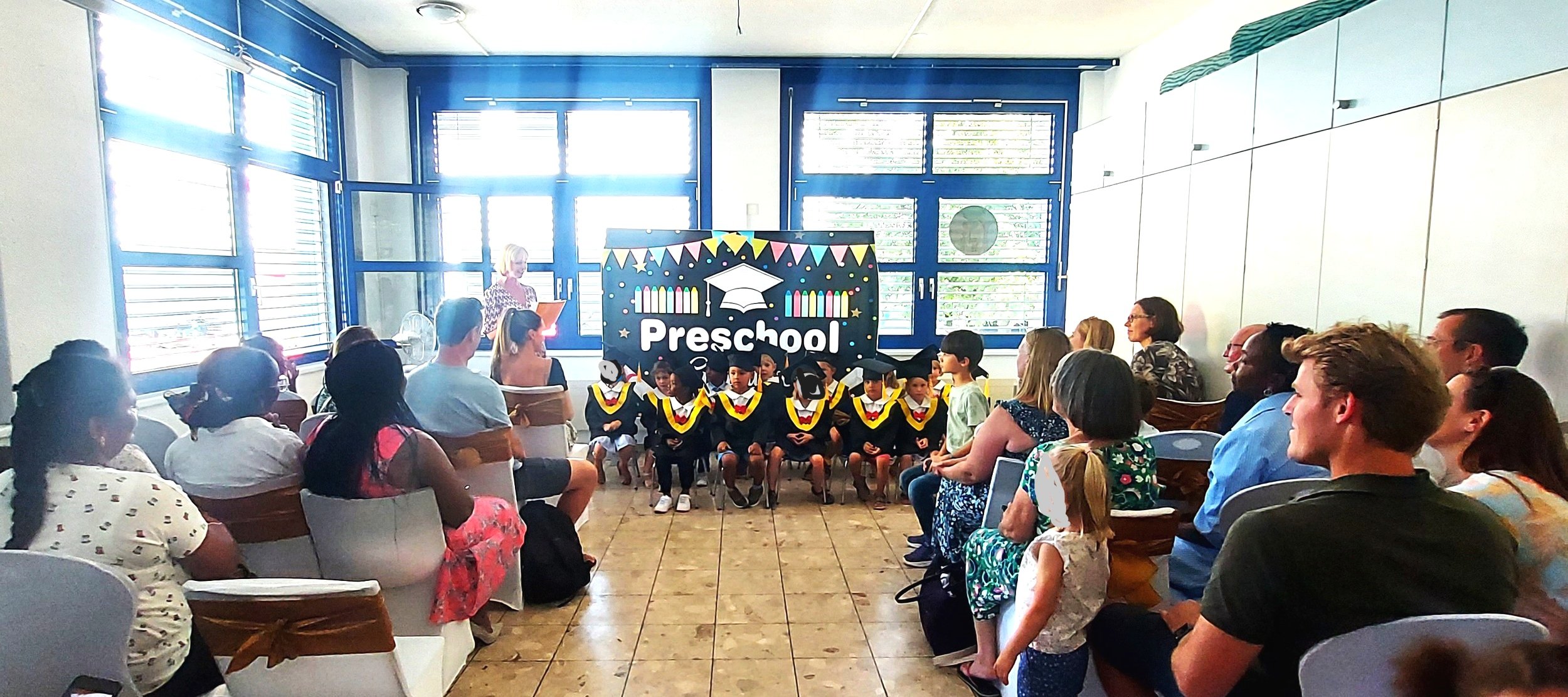 Preschool graduation ceremony.