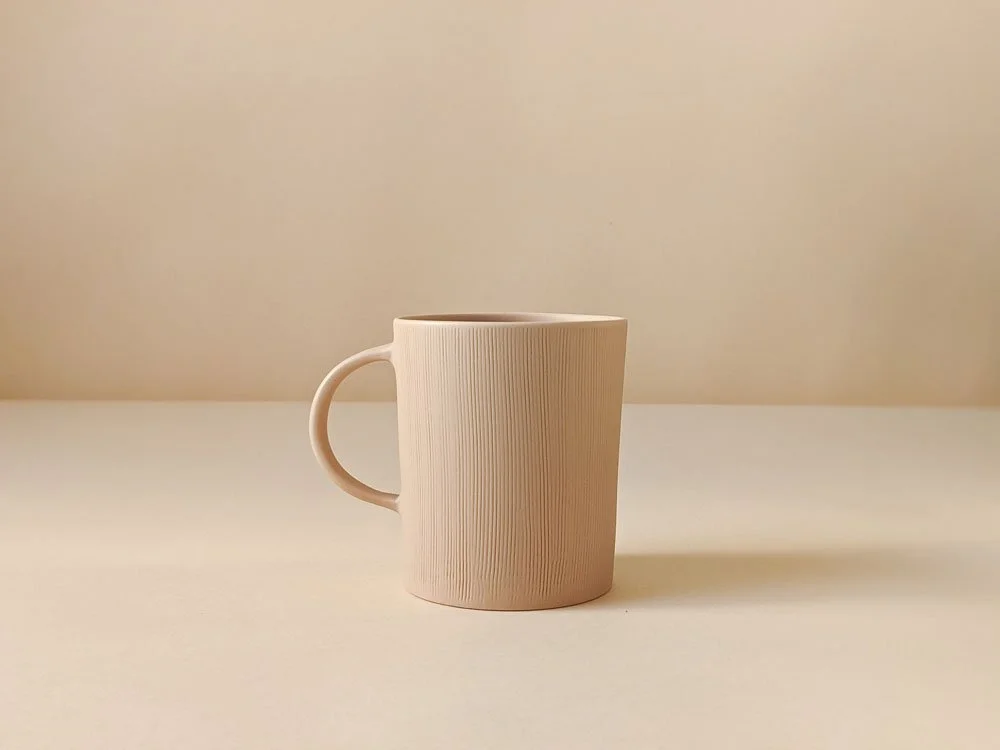 Large Pale Oat Mug
