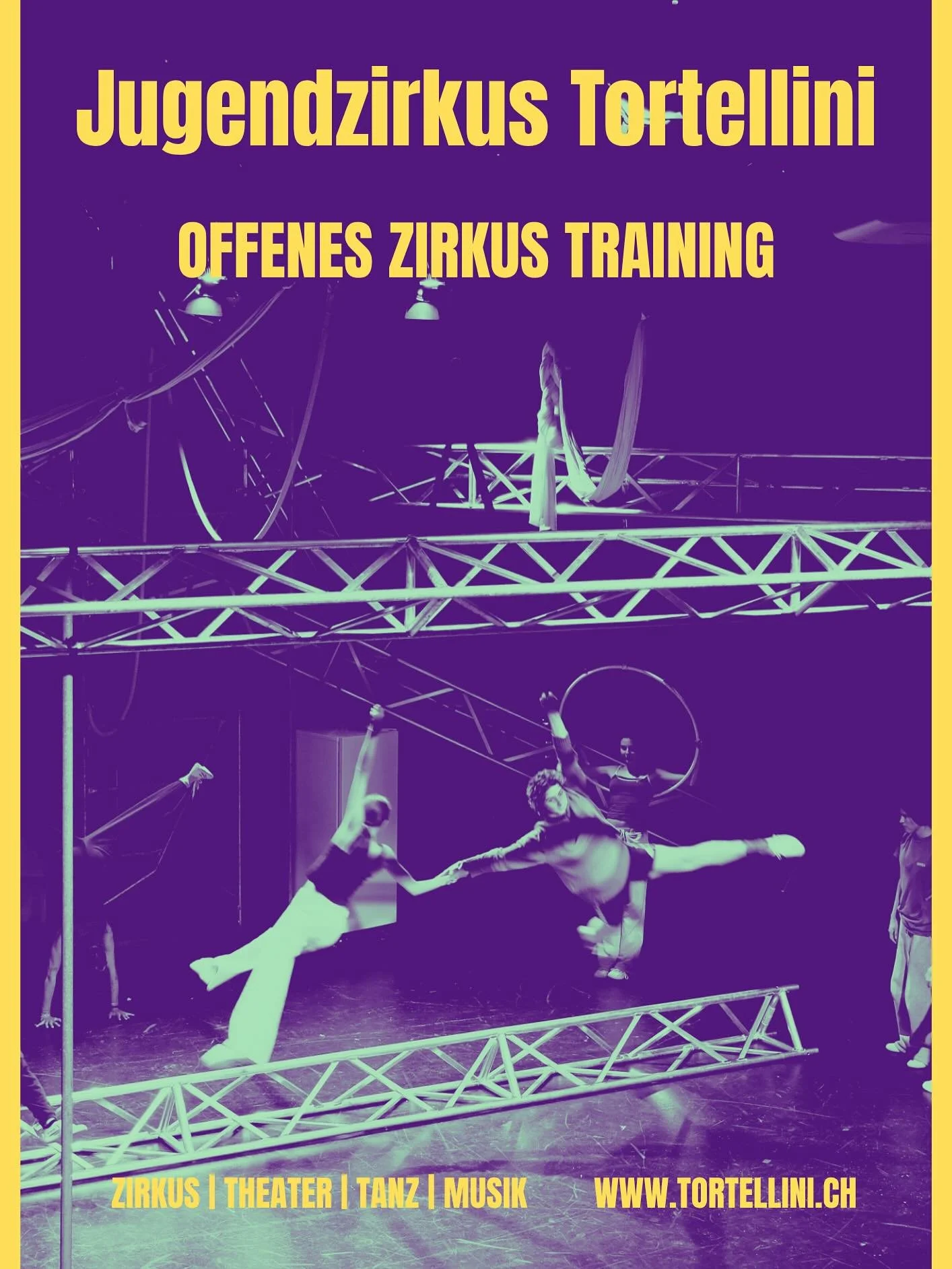 INFOS OFFENES TRAINING 🎪
Im offenen Training ist es das Ziel, den Zirkus, die Disziplinen und das Team kennenzulernen. Das Training ist nicht verpflichtend, gerne kann man auch einmal vorbeikommen und ein bisschen Zirkusluft schnuppern.

Wo: Turnhal