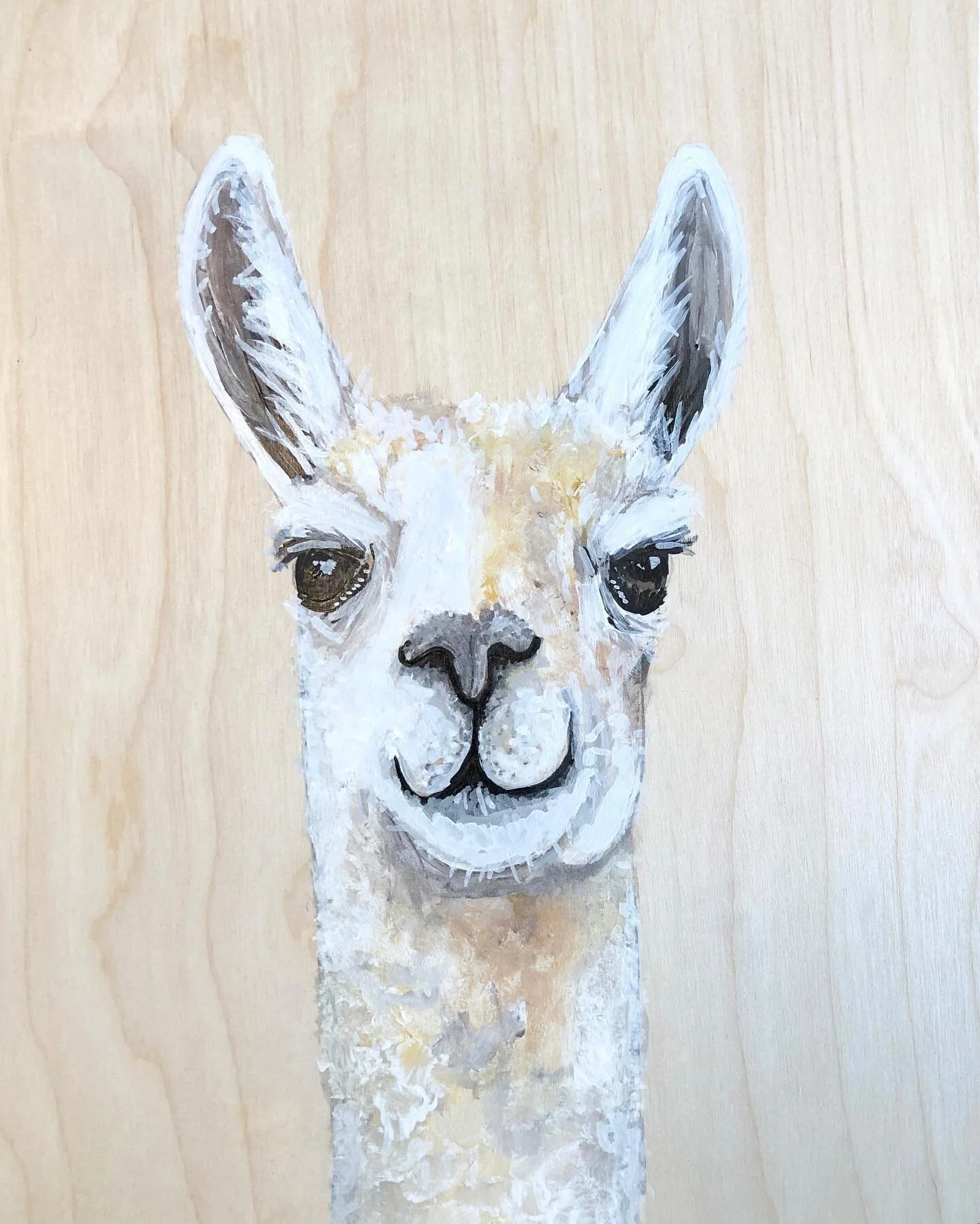 9&quot; x 12&quot; white llama 🦙 ❤️

#llama #animalart #painting #farmhousedecor #farmhousestyle