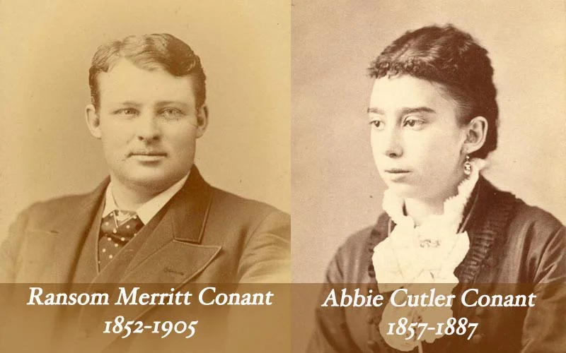  Ransom Merritt Conant was a farmer and an equestrian, who loved racing horses, and built a racetrack at Riverside Farms. His first wife, Dora Flagg Conant, died due to complications related to child birth. She was 26 years old. Together, they had th