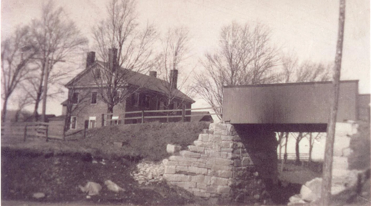 A view of the "Checkered House" - known today as the Kitchen Table restuarant. 