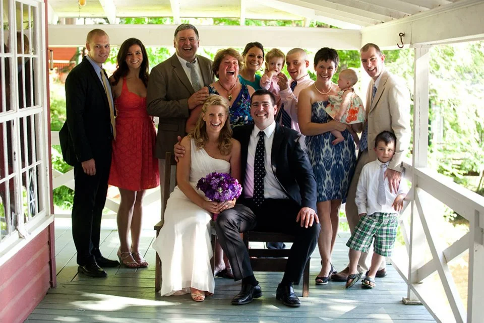 The Conant family celebrates Ransom and Alison's wedding in 2012