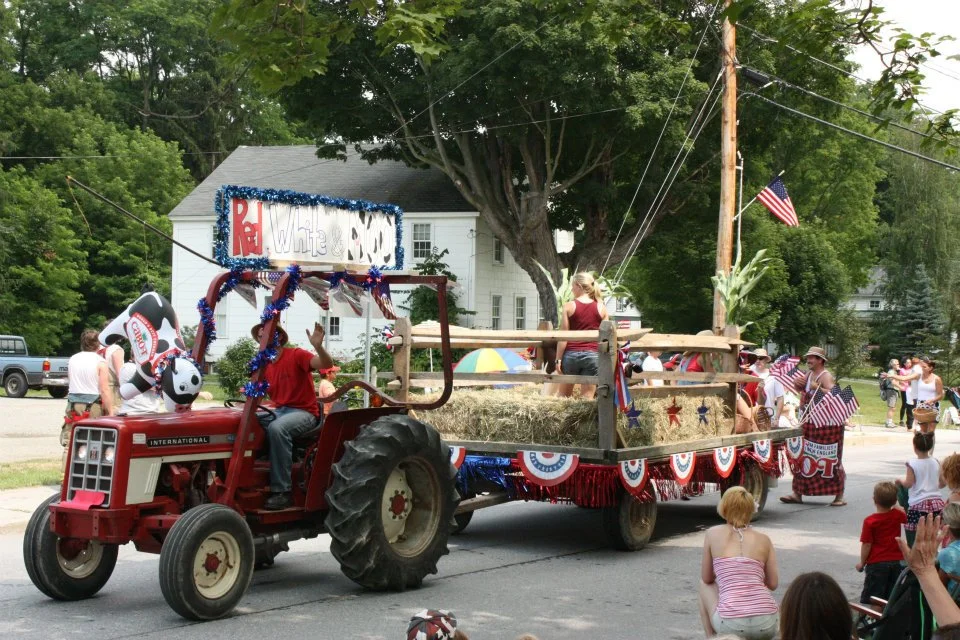 Marching in the Richmond parade (we won 1st place that year!)